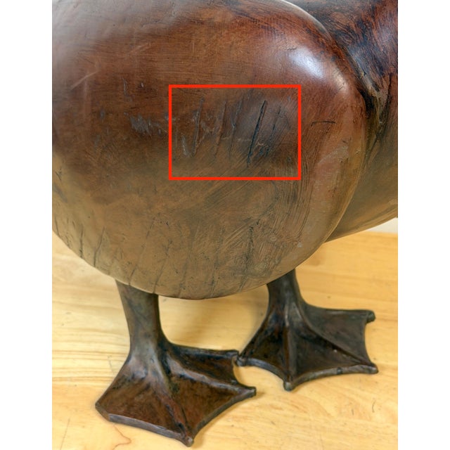 Monumental Art Moderne Bronze Pelican Sculpture, USA, Circa 1940s For Sale - Image 15 of 18