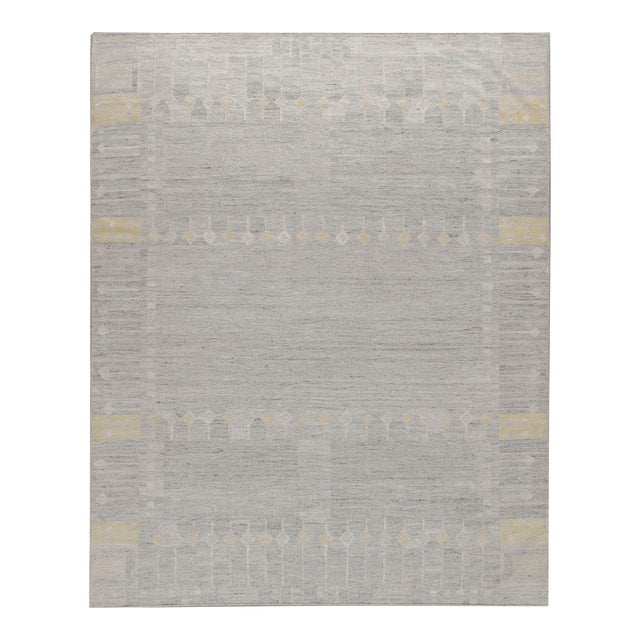 Swedish Style Kilim Deco Rug 8ft X 10ft For Sale