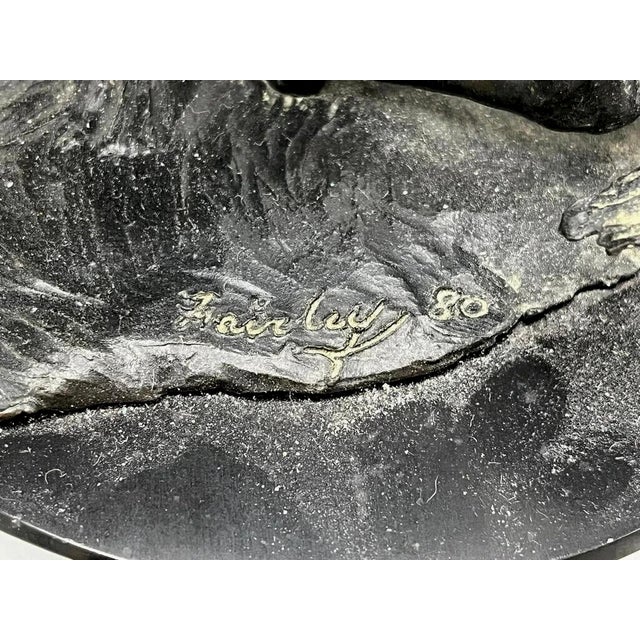 1980s 1980s Paul Fairlry Horses Bronze Sculpture Unique For Sale - Image 5 of 5