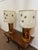 1960s 1960s Mid Century Modern Amber Glass Flickering Lamp Set of Two With Shades - a Pair For Sale - Image 5 of 10