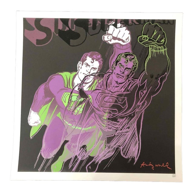 1990s After Andy Warhol "Superman" Lithograph For Sale