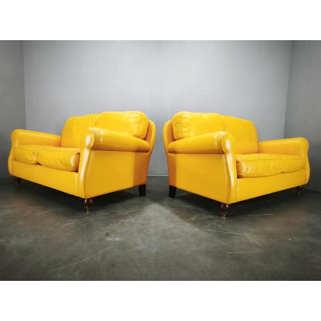 Leather George Sofas from Poltrona Frau, Italy, 1992, Set of 2 For Sale - Image 9 of 18