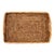 Boho Chic Artifacts Rattan Rectangular Serving Tray with High Handles in Honey Brown - 14" For Sale - Image 3 of 13