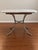 1950s Vintage MCM Chrome & Cracked-Ice Formica Table For Sale - Image 5 of 5