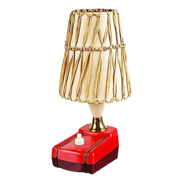 Mid-Century Bakelite Table Light, 1950s For Sale