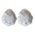 French Porcelain Shell-Form Relish/Soap Dishes-a Pair For Sale