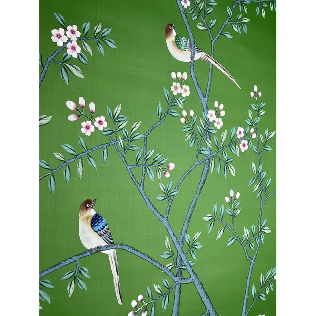 The Emerald Garden Step into an enchanted garden where flowering branches, delicate blossoms and graceful birds unfold...