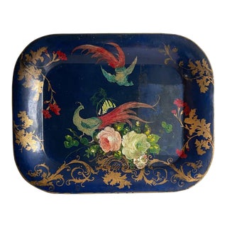 Antique Colefax Painted Metal Tray For Sale