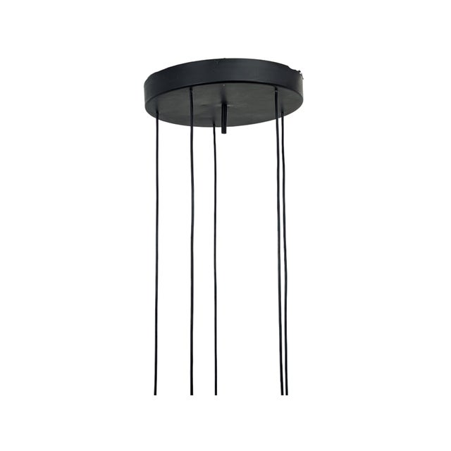 1960s Teak and Murano Glass Pendant Lamp, 1960s For Sale - Image 5 of 10