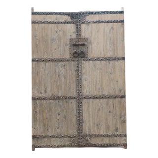 Antique Chinese Pine Compound Gate For Sale