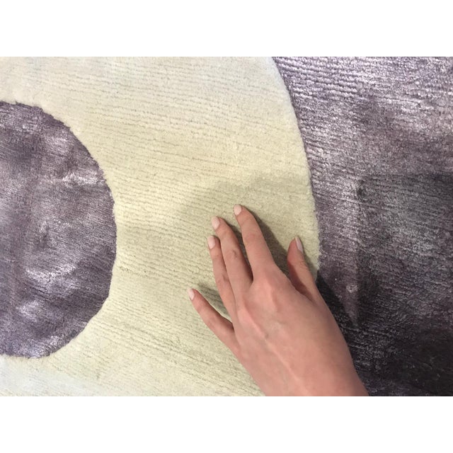 One-of-a-kind Art Deco Style Lavandula Rug by Doris Leslie Blau For Sale - Image 4 of 11