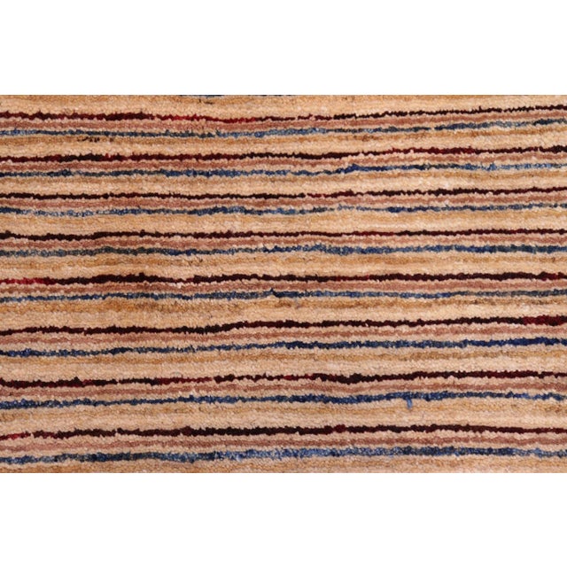 1990s 1990s Boho Chic Gabbeh Red/Brown Wool Rug - 4'11" X 7'1" For Sale - Image 5 of 10