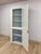 White Antique Painted White Corner China Cabinet Pane Glass Door 1800s Display Cabinet For Sale - Image 8 of 18