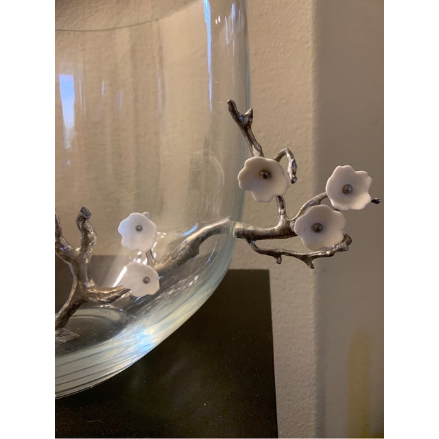 Glass Vanessa Mitrani Glass Cherry Blossom Sculpture Bowl Paris France For Sale - Image 7 of 12