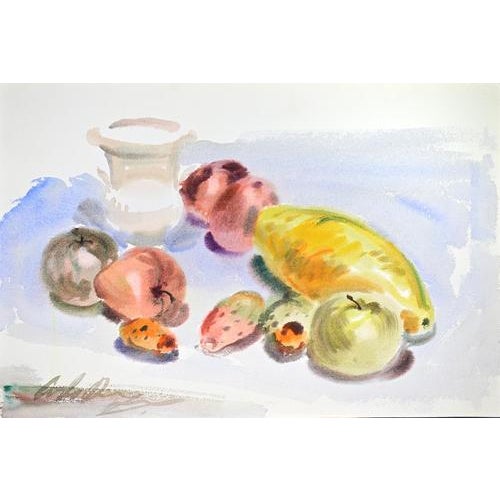 Watercolor on heavy paper realized by Carlo Ravagnan in 1970. Hand signed lower left. Dated on rear. Excellent condition....