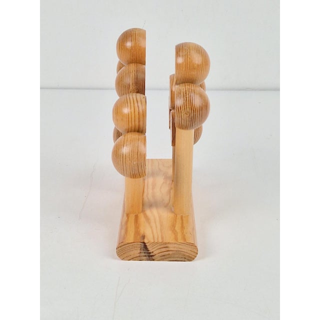 1970s Scandinavian Pine Letter Holder by Kaija Aarikka for Aarikka, Finland, 1970s For Sale - Image 5 of 9