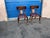 Pair of walnut Klismos chairs. Chairs are solid walnut. Finish is done in a matte natural walnut. Chairs are flawless and...