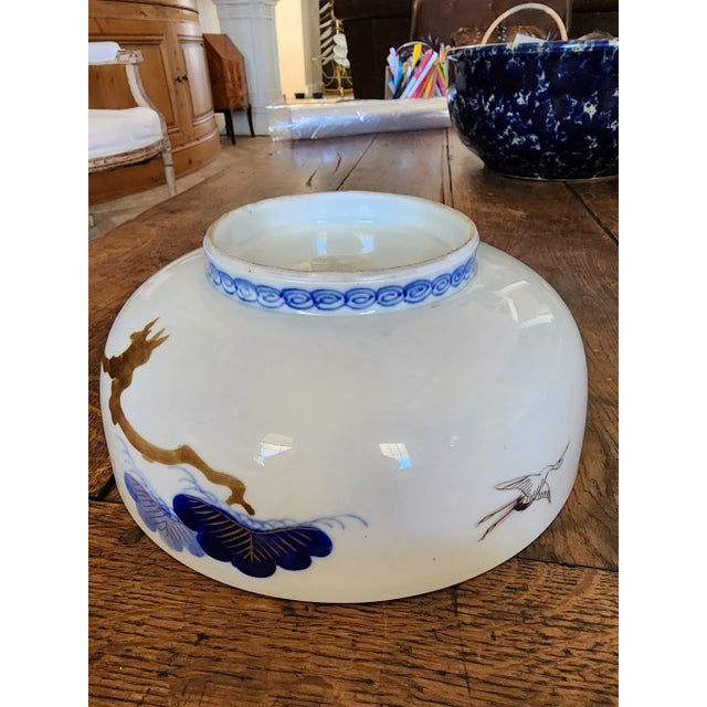 Antique Japanese Arita Bowl For Sale - Image 4 of 10