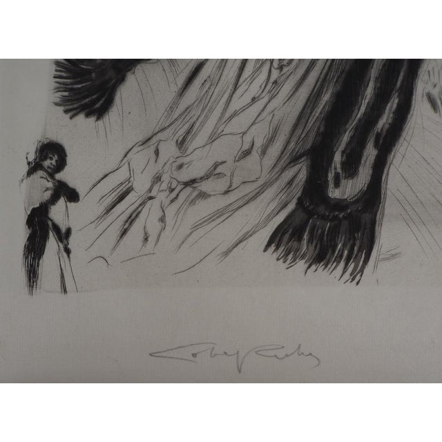 Alméry Lobel-Riche, Elegant Couple, Original Lithograph For Sale - Image 3 of 8