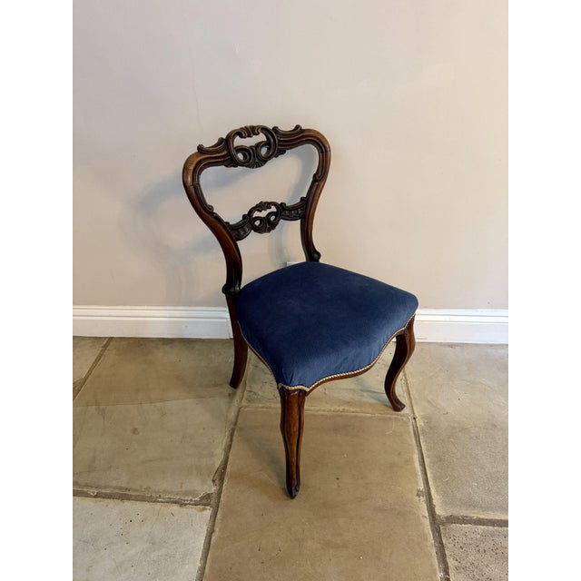 Antique Victorian Rosewood Balloon Back Dining Chairs, 1870, Set of 6 For Sale - Image 6 of 10