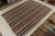 Traditional Handwoven Vintage Turkish Kilim Rug in Polychromatic Striped Pattern For Sale - Image 3 of 7