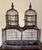 Brown Large Antique Early 20th Century French Wood and Wire Turreted Bird Cage For Sale - Image 8 of 18
