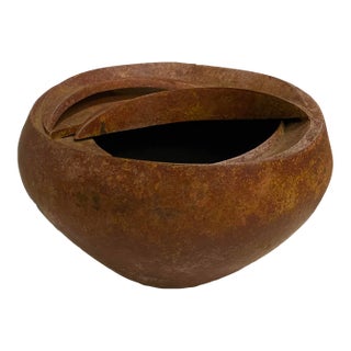 Modern Abstract Copper Vessel by Daryls Ewoldt (1955-), Dated For Sale