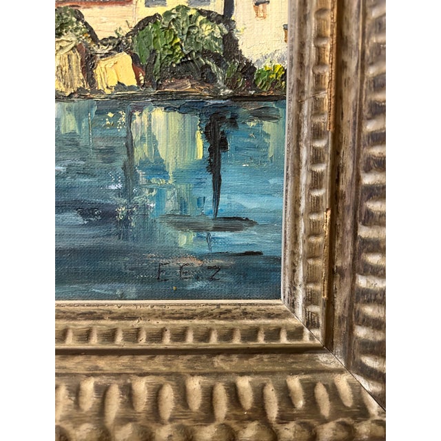 Nautical California Coastal Seascape, "View From Covered Boat", Oil Painting, Signed by Artist For Sale - Image 3 of 9