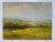 A calm and atmospheric original oil painting on canvas capturing the quiet beauty of a wide open landscape beneath a misty...