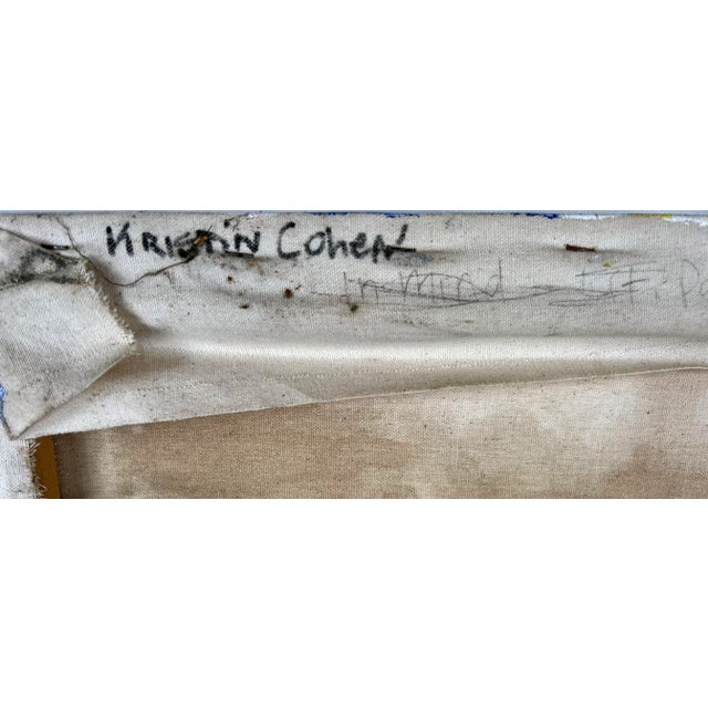 Textile "Three Mysteries" - Abstract Expressionist Composition in Oil on Canvas by Kristin Cohen For Sale - Image 7 of 10