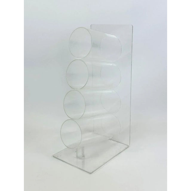 1970s Vintage Acrylic Wine Rack, 1970s For Sale - Image 5 of 7