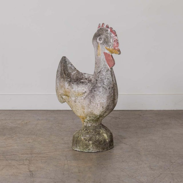 1960s 1960s French Concrete Rooster Planter For Sale - Image 5 of 15
