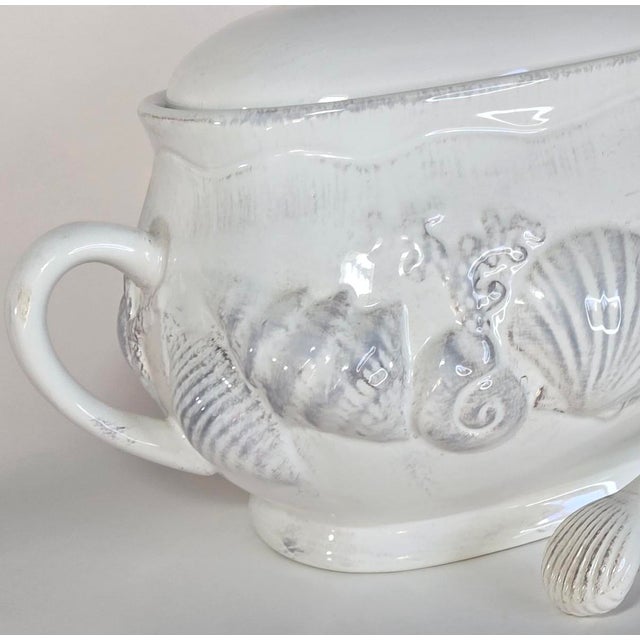 Vintage Seashell Tureen and Ladle- Set of Two For Sale - Image 12 of 13