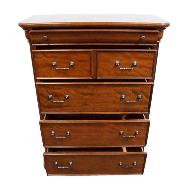 Legacy Furniture Solid Cherry Contemporary Traditional 42" Chest of Drawers 9180-2200 For Sale - Image 4 of 12