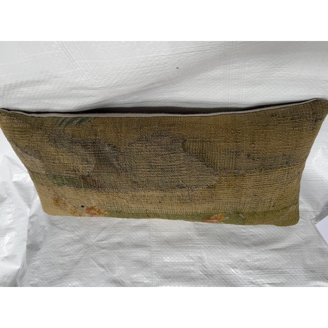 17th Century Brussels Tapestry Pillow Baroque Style For Sale - Image 4 of 5
