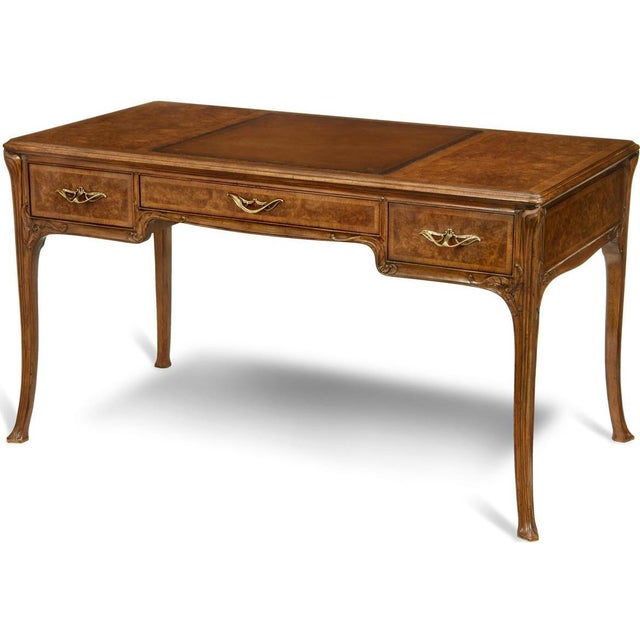 Scarborough House Burl Walnut Writing Desk Chairish