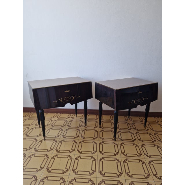 Mid-Century Modern Mid-Century Modern Nightstands, 1960s, Set of 2 For Sale - Image 3 of 18