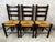 Brown Vintage Chairs in Solid Wood, 1960, Set of 6 For Sale - Image 8 of 15