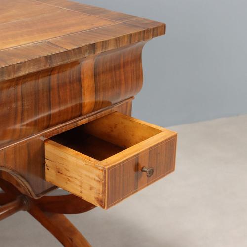 Wood Large Walnut Work Table For Sale - Image 7 of 16