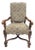 Early 20th Century Louis XIII-Style High-Back Wood Armchair With Tapestry Upholstery For Sale