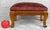 - Original Early 20th Century Edwardian Footstool - Solid Maple with an Aged Satin Finish - Attractive Spoon Carved Lotus...