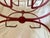 Red Vintage Mid-Century Art Deco Greek Key Wrought Iron & Tile Top Accent Table For Sale - Image 8 of 9