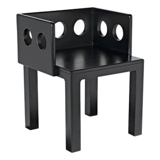 NOIR Elton Chair, Hand Rubbed Black For Sale