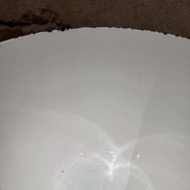 Black Finel Arabia Tatti Mushroom Bowl Enamelware Kaj Franck Esteri Tomula For Sale - Image 8 of 10