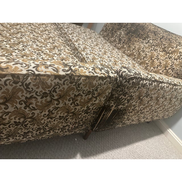 Vintage 1960s Mid-Century Modern American Sectional Sofa With Original Damask Upholstery For Sale In Washington DC - Image 6 of 12