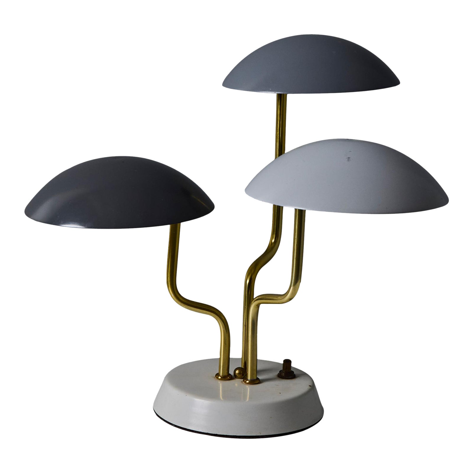 1950s Gino Sarfatti Tricolore Grey Table Lamp for Arteluce | Chairish