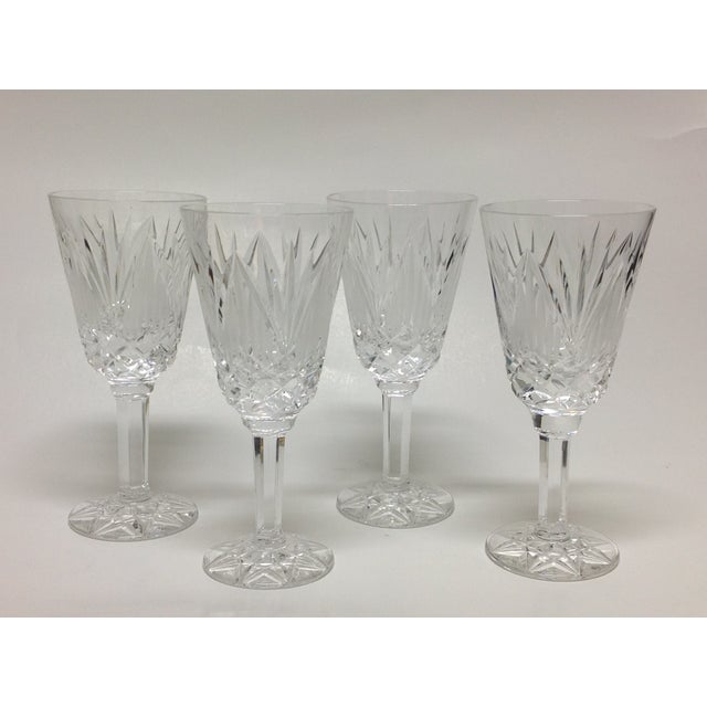1980s Tyrone Crystal Shannon Suite Wine Glasses Set of 4 Chairish