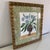 Contemporary Original Floral Acrylic Painting With Collage Framed With Fabric Mat For Sale - Image 3 of 4