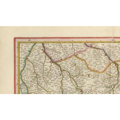 Antique Map of Champagne in France from Blaeu, 1642 For Sale - Image 6 of 11