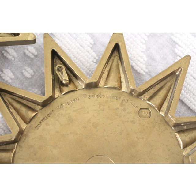 Syroco 1960s Syroco Gold Zodiac Plaques Cancer For Sale - Image 4 of 9